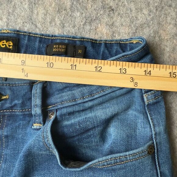 Riders by Lee Jeans Womens 8 M Blue Mid Rise Bootcut Stretch Denim 30 #139 - Picture 6 of 9